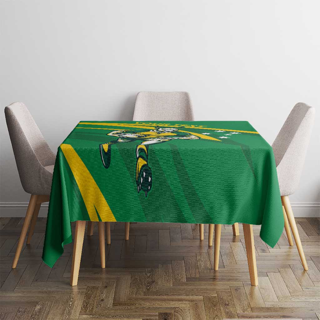 Personalized Australia Rugby Champion Tablecloth Wallabies Mascot with Sporty Style - Wonder Print Shop
