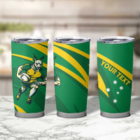 Personalized Australia Rugby Champion Tumbler Cup Wallabies Mascot with Sporty Style - Wonder Print Shop