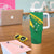 Personalized Australia Rugby Champion Tumbler With Handle Wallabies Mascot with Sporty Style - Wonder Print Shop