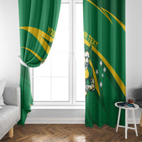 Personalized Australia Rugby Champion Window Curtain Wallabies Mascot with Sporty Style - Wonder Print Shop