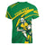 Personalized Australia Rugby Champion Women V-Neck T-Shirt Wallabies Mascot with Sporty Style - Wonder Print Shop