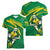 Personalized Australia Rugby Champion Women V-Neck T-Shirt Wallabies Mascot with Sporty Style - Wonder Print Shop