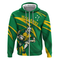 Personalized Australia Rugby Champion Zip Hoodie Wallabies Mascot with Sporty Style - Wonder Print Shop