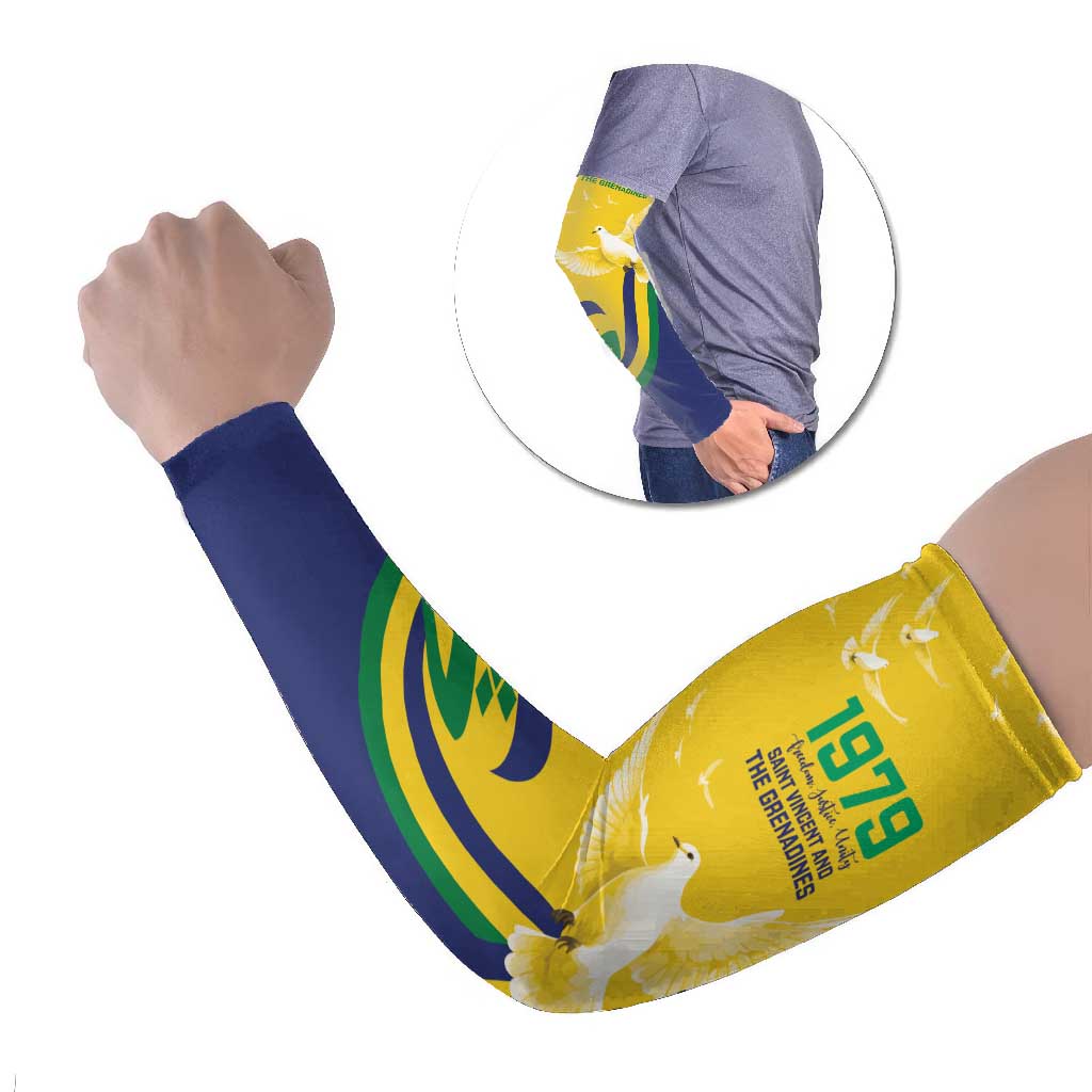 Saint Vincent and the Grenadines Arm Sleeves Gratitude to the Land Pride Since 1979 - Wonder Print Shop