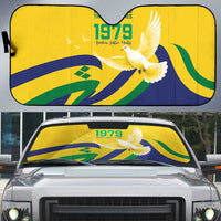 Saint Vincent and the Grenadines Auto Sun Shade Gratitude to the Land Pride Since 1979 - Wonder Print Shop
