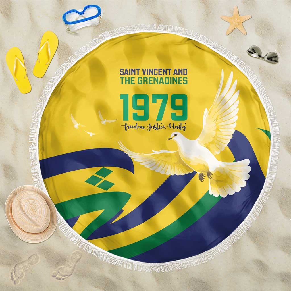 Saint Vincent and the Grenadines Beach Blanket Gratitude to the Land Pride Since 1979 - Wonder Print Shop