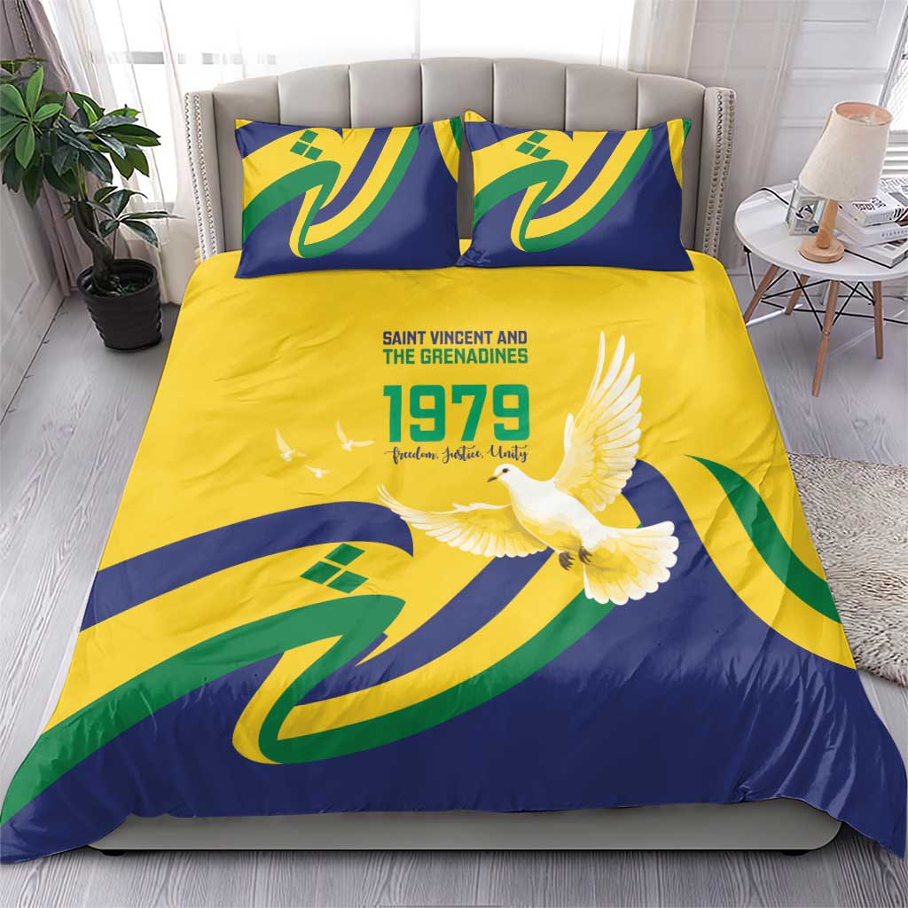 Saint Vincent and the Grenadines Bedding Set Gratitude to the Land Pride Since 1979 - Wonder Print Shop