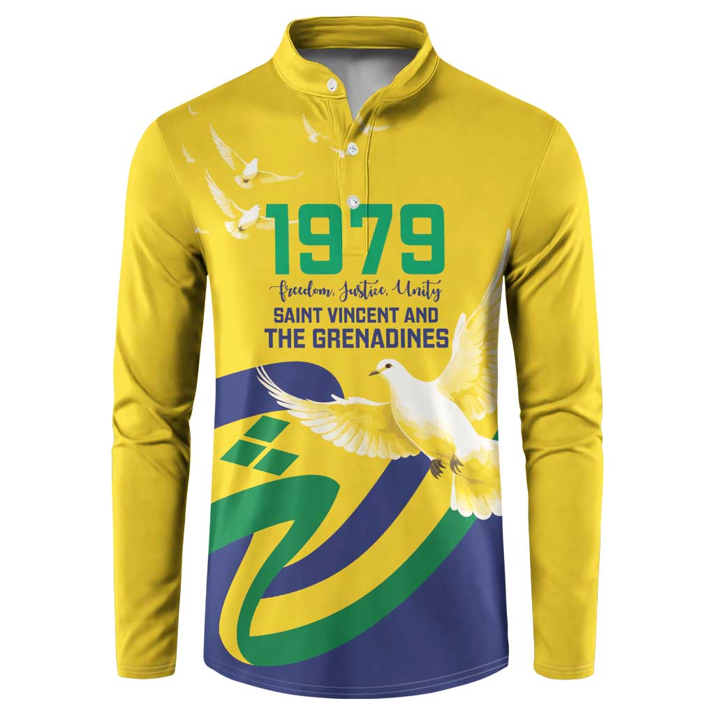 Saint Vincent and the Grenadines Button Sweatshirt Gratitude to the Land Pride Since 1979 - Wonder Print Shop