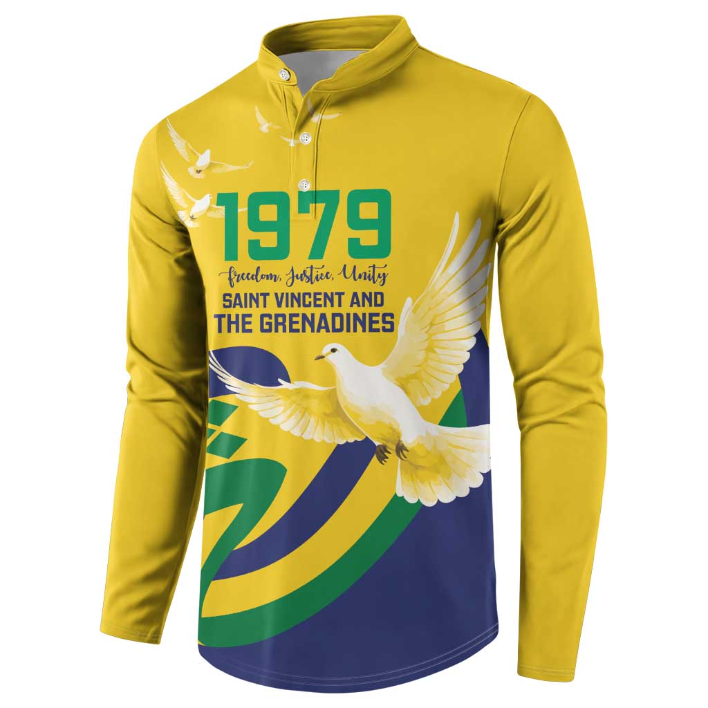 Saint Vincent and the Grenadines Button Sweatshirt Gratitude to the Land Pride Since 1979 - Wonder Print Shop