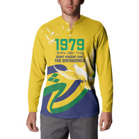 Saint Vincent and the Grenadines Button Sweatshirt Gratitude to the Land Pride Since 1979 - Wonder Print Shop