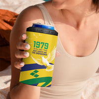 Saint Vincent and the Grenadines 4 in 1 Can Cooler Tumbler Gratitude to the Land Pride Since 1979 - Wonder Print Shop