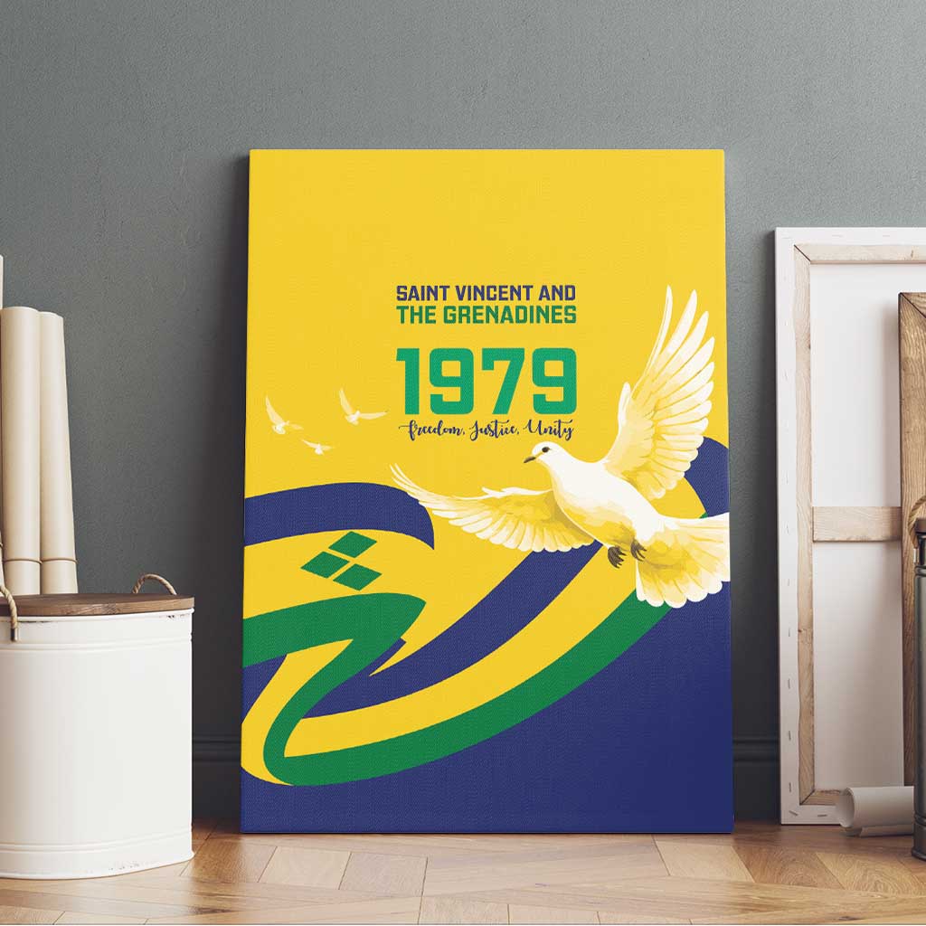 Saint Vincent and the Grenadines Canvas Wall Art Gratitude to the Land Pride Since 1979 - Wonder Print Shop