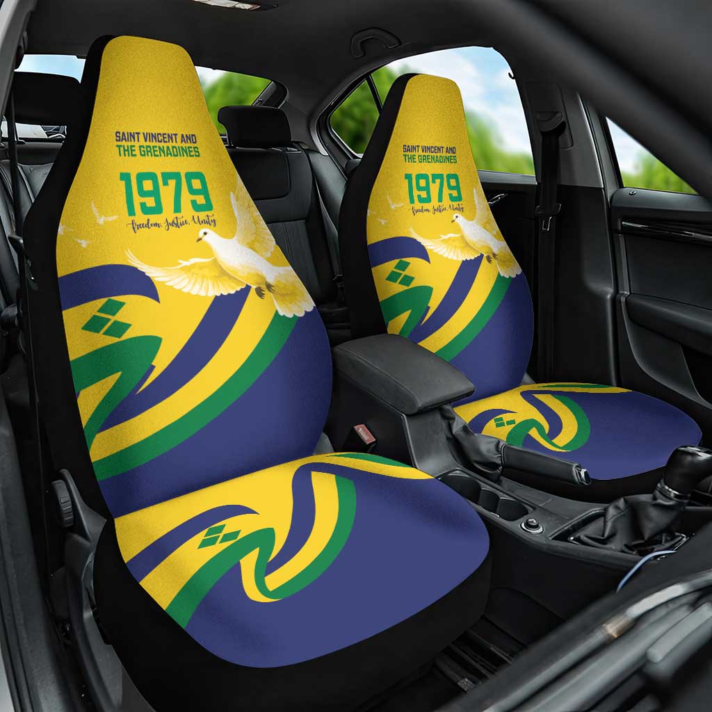 Saint Vincent and the Grenadines Car Seat Cover Gratitude to the Land Pride Since 1979 - Wonder Print Shop