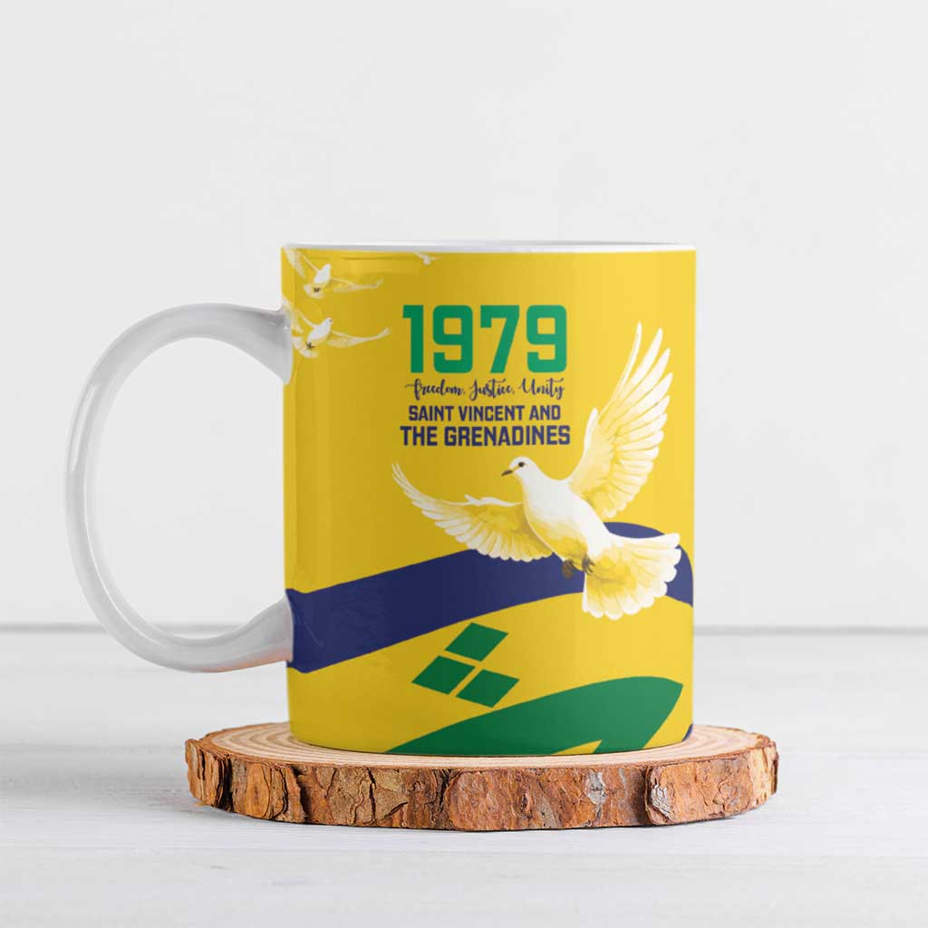 Saint Vincent and the Grenadines Ceramic Mug Gratitude to the Land Pride Since 1979 - Wonder Print Shop