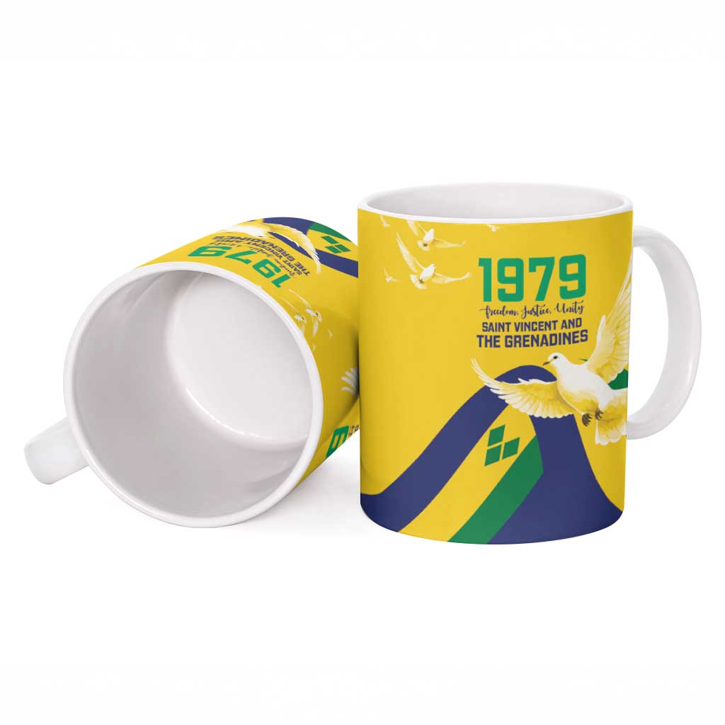 Saint Vincent and the Grenadines Ceramic Mug Gratitude to the Land Pride Since 1979 - Wonder Print Shop