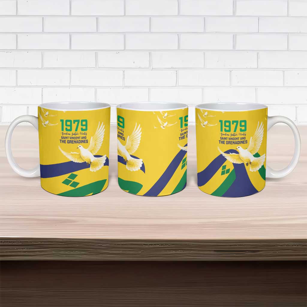 Saint Vincent and the Grenadines Ceramic Mug Gratitude to the Land Pride Since 1979 - Wonder Print Shop