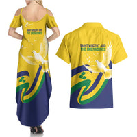 Saint Vincent and the Grenadines Couples Matching Summer Maxi Dress and Hawaiian Shirt Gratitude to the Land Pride Since 1979 - Wonder Print Shop