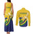 Saint Vincent and the Grenadines Couples Matching Tank Maxi Dress and Long Sleeve Button Shirt Gratitude to the Land Pride Since 1979 - Wonder Print Shop