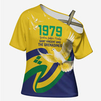 Saint Vincent and the Grenadines Cross Shoulder Shirt Gratitude to the Land Pride Since 1979 - Wonder Print Shop