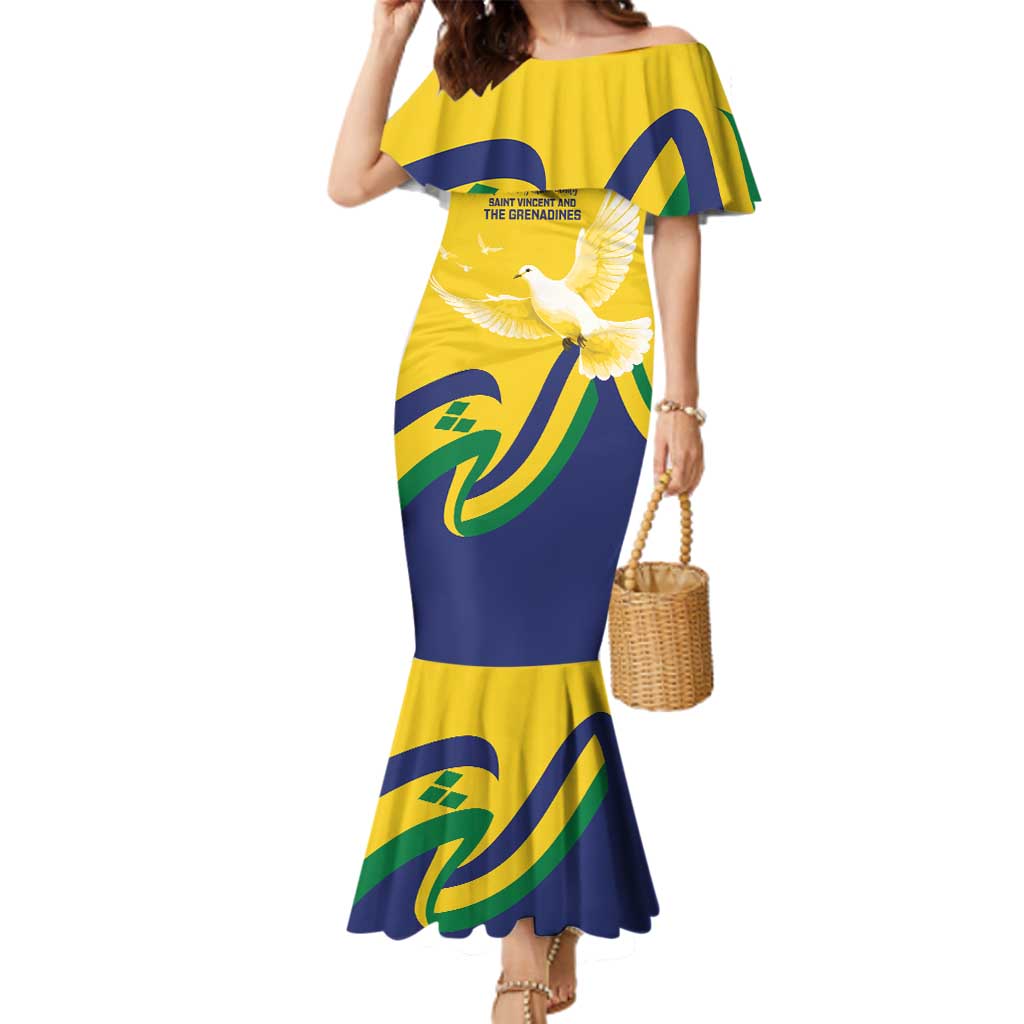 Saint Vincent and the Grenadines Family Matching Mermaid Dress and Hawaiian Shirt Gratitude to the Land Pride Since 1979 - Wonder Print Shop