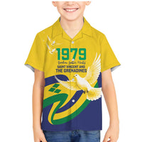 Saint Vincent and the Grenadines Family Matching Mermaid Dress and Hawaiian Shirt Gratitude to the Land Pride Since 1979 - Wonder Print Shop