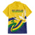 Saint Vincent and the Grenadines Family Matching Off The Shoulder Long Sleeve Dress and Hawaiian Shirt Gratitude to the Land Pride Since 1979 - Wonder Print Shop