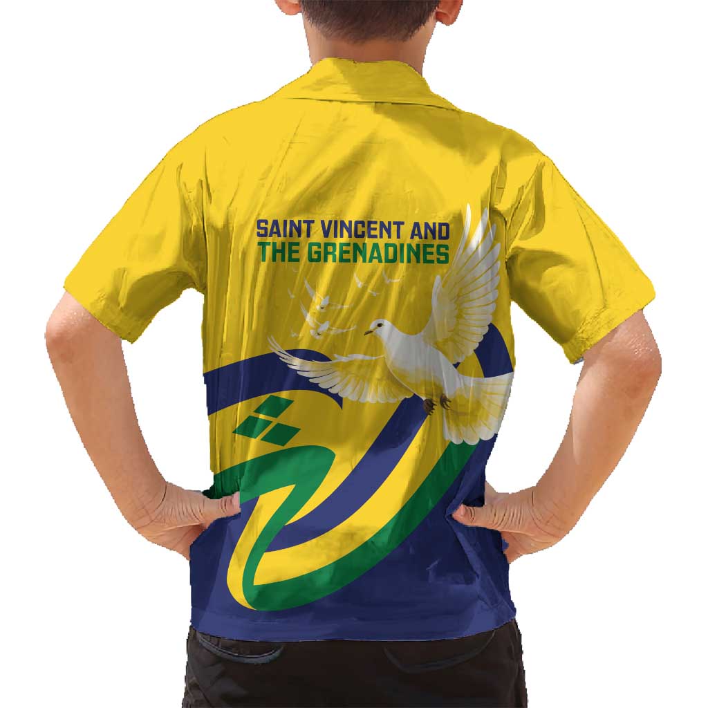 Saint Vincent and the Grenadines Family Matching Off Shoulder Maxi Dress and Hawaiian Shirt Gratitude to the Land Pride Since 1979 - Wonder Print Shop