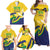 Saint Vincent and the Grenadines Family Matching Off Shoulder Maxi Dress and Hawaiian Shirt Gratitude to the Land Pride Since 1979 - Wonder Print Shop