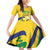 Saint Vincent and the Grenadines Family Matching Off Shoulder Short Dress and Hawaiian Shirt Gratitude to the Land Pride Since 1979 - Wonder Print Shop