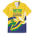 Saint Vincent and the Grenadines Family Matching Short Sleeve Bodycon Dress and Hawaiian Shirt Gratitude to the Land Pride Since 1979 - Wonder Print Shop