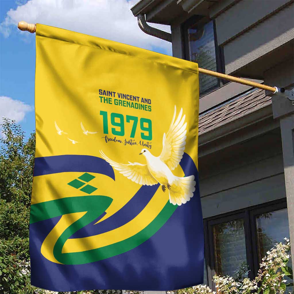 Saint Vincent and the Grenadines Garden Flag Gratitude to the Land Pride Since 1979 - Wonder Print Shop