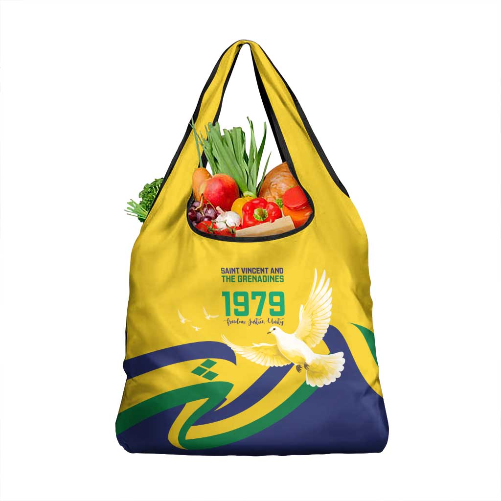 Saint Vincent and the Grenadines Grocery Bag Gratitude to the Land Pride Since 1979 - Wonder Print Shop