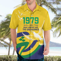 Saint Vincent and the Grenadines Hawaiian Shirt Gratitude to the Land Pride Since 1979 - Wonder Print Shop