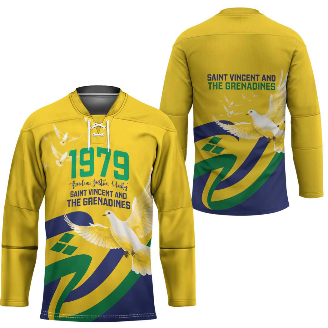 Saint Vincent and the Grenadines Hockey Jersey Gratitude to the Land Pride Since 1979 - Wonder Print Shop