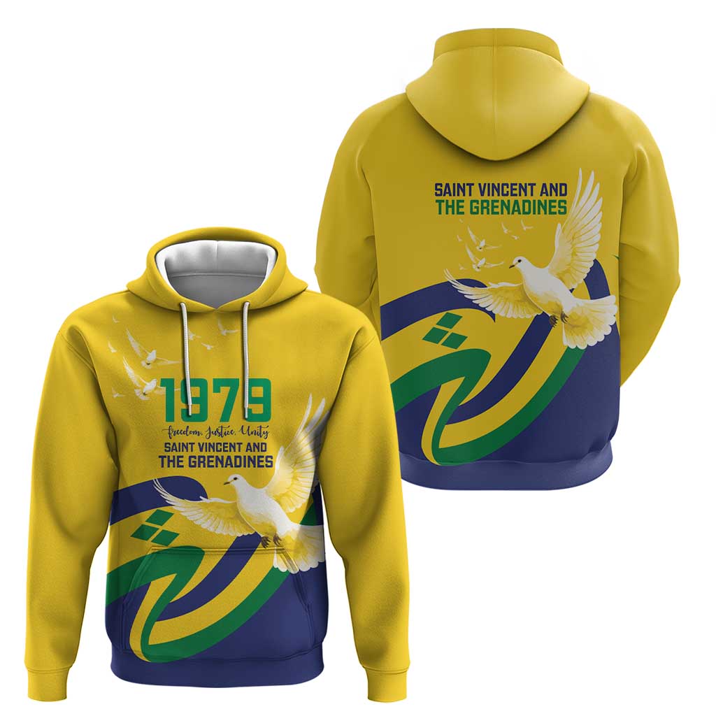 Saint Vincent and the Grenadines Hoodie Gratitude to the Land Pride Since 1979 - Wonder Print Shop