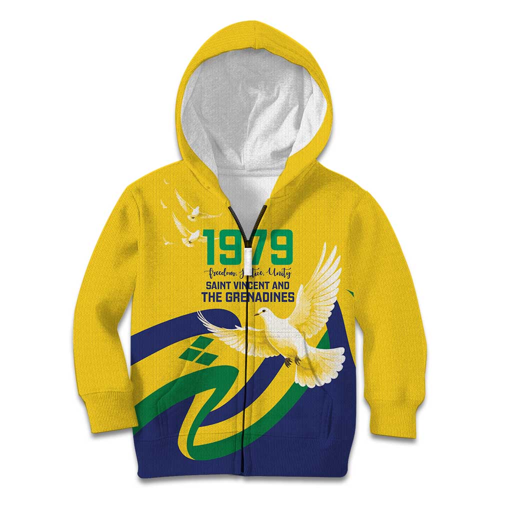 Saint Vincent and the Grenadines Kid Hoodie Gratitude to the Land Pride Since 1979 - Wonder Print Shop
