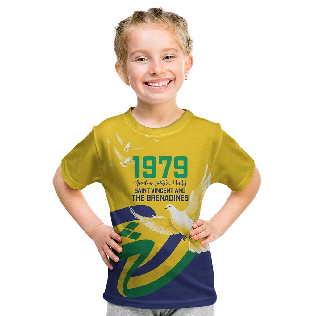 Saint Vincent and the Grenadines Kid T Shirt Gratitude to the Land Pride Since 1979 - Wonder Print Shop