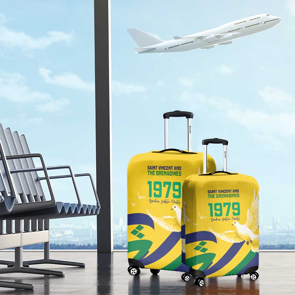 Saint Vincent and the Grenadines Luggage Cover Gratitude to the Land Pride Since 1979 - Wonder Print Shop