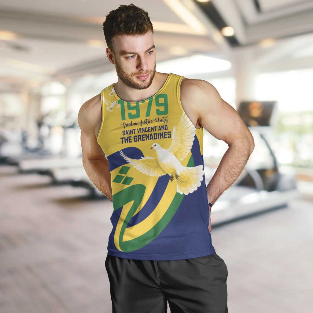 Saint Vincent and the Grenadines Men Tank Top Gratitude to the Land Pride Since 1979 - Wonder Print Shop
