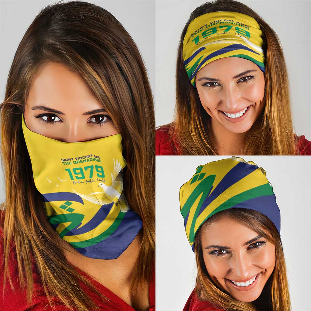 Saint Vincent and the Grenadines Neck Gaiter Gratitude to the Land Pride Since 1979 - Wonder Print Shop