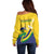 Saint Vincent and the Grenadines Off Shoulder Sweater Gratitude to the Land Pride Since 1979 - Wonder Print Shop
