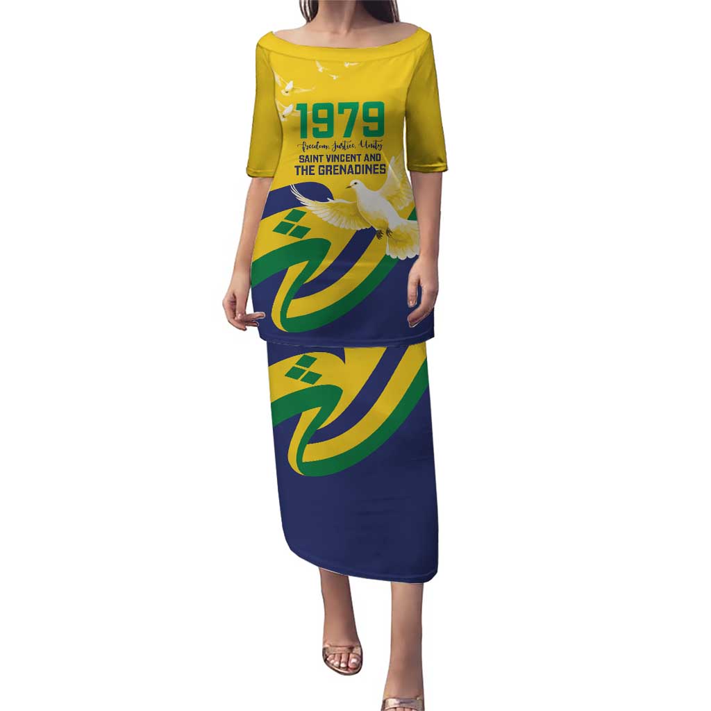 Saint Vincent and the Grenadines Puletasi Gratitude to the Land Pride Since 1979 - Wonder Print Shop