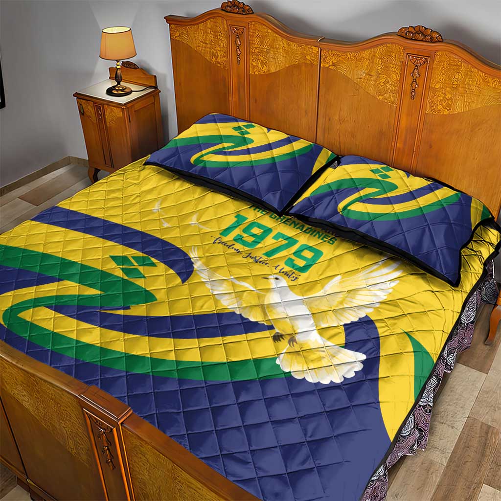 Saint Vincent and the Grenadines Quilt Bed Set Gratitude to the Land Pride Since 1979 - Wonder Print Shop
