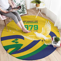 Saint Vincent and the Grenadines Round Carpet Gratitude to the Land Pride Since 1979 - Wonder Print Shop