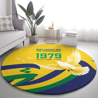 Saint Vincent and the Grenadines Round Carpet Gratitude to the Land Pride Since 1979 - Wonder Print Shop