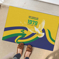 Saint Vincent and the Grenadines Rubber Doormat Gratitude to the Land Pride Since 1979 - Wonder Print Shop
