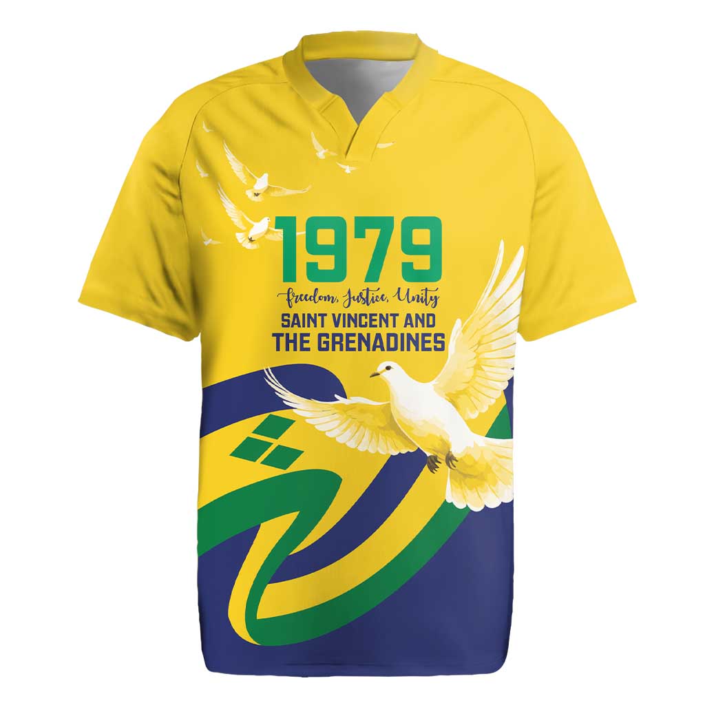 Saint Vincent and the Grenadines Rugby Jersey Gratitude to the Land Pride Since 1979 - Wonder Print Shop