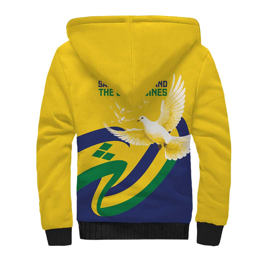 Saint Vincent and the Grenadines Sherpa Hoodie Gratitude to the Land Pride Since 1979 - Wonder Print Shop
