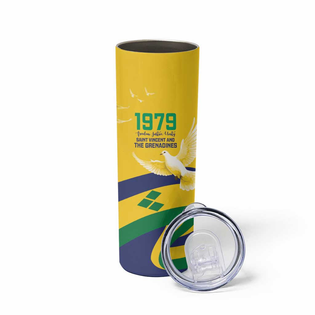 Saint Vincent and the Grenadines Skinny Tumbler Gratitude to the Land Pride Since 1979 - Wonder Print Shop