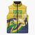 Saint Vincent and the Grenadines Sleeveless Puffer Jacket Gratitude to the Land Pride Since 1979 - Wonder Print Shop